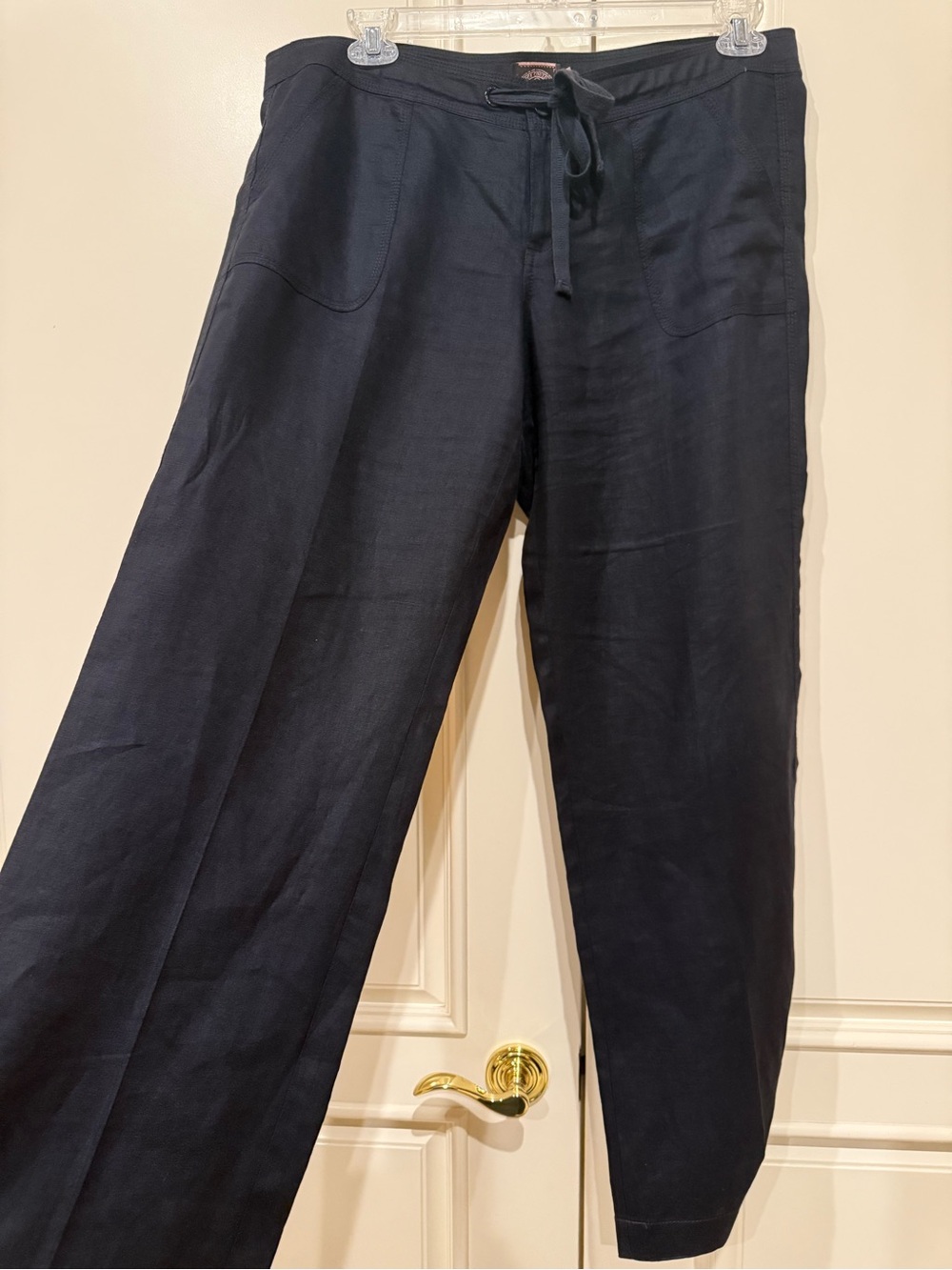 Vintage Y2K Juicy Couture Black Linen Pants Size L